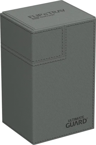 Miniatura 26 de Ultimate Guard Twin Flip'n'Tray 200+, estuche para mazo para 200 tarjetas TCG de doble manga + bandeja de dados, color rojo, cierre magnético