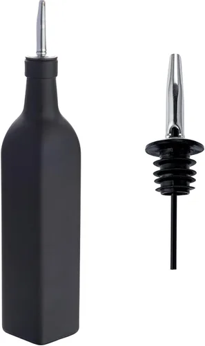 Miniatura 2 de Restaurantware RW Base Dispensador de aceite de oliva de 16.9 onzas, 1 botella dispensadora de aceite de cocina, con vertedor de acero inoxidable