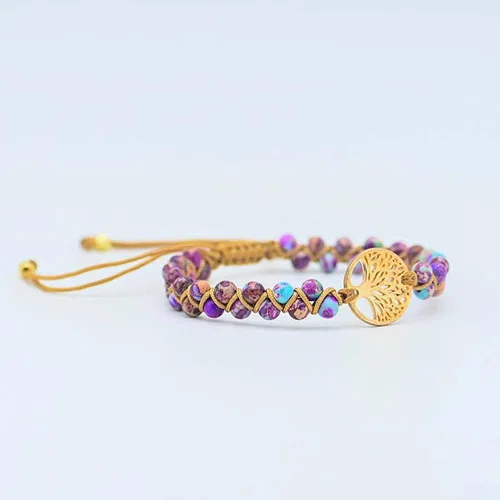 Miniatura 40 de ZOSOJONA - Pulseras bohemias hechas a mano de piedra natural, que dan vuelta, con cuentas de cristal de turquesa