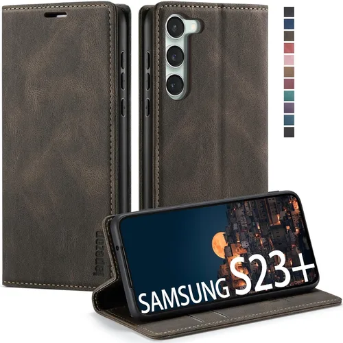 Miniatura 33 de Funda para Samsung Galaxy S23 5G, funda tipo cartera para Samsung Galaxy S23 5G con bloqueo RFID, tarjetero y función atril magnético, funda