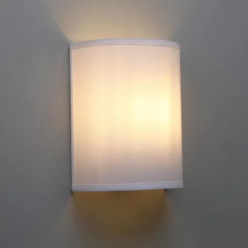 Yosoan Aplique de pared bohemio de tela blanca, lámpara de pared para pasillo, 1 luz para interiores, cableado moderno, montaje en pared, aplique