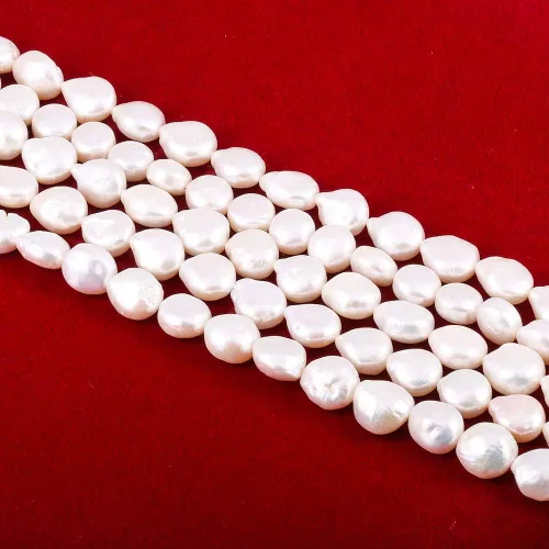 Miniatura 11 de Perlas Barrocas Naturales Irregulares Cultivadas en Agua Dulce Perla Suelta para Elaboración de Collares, Pendientes, Joyería para Mujeres DIY 36 cm