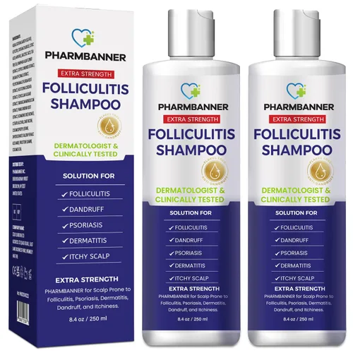 Miniatura 12 de PHARMBANNER Juego de Champú y Acondicionador Antifúngico – Aceite de Árbol de Té y Argán para Foliculitis, Dermatitis Seborreica, Psoriasis