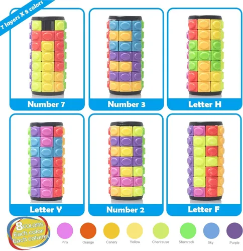 Miniatura 2 de R.Y.TOYS Juguete para ansiedad, rompecabezas de cubo mágico, rompecabezas de cerebro para adultos, juego de mano inquieto de lógica giratoria