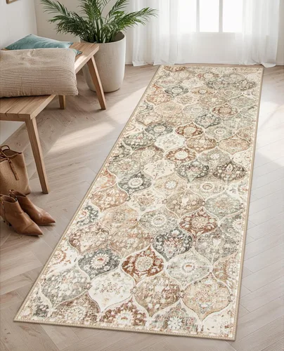 Miniatura 43 de Lahome - Alfombra de marroquí tejida, alfombra para cocina, pasillo, antideslizante, pasillo para entrada, pasillo de lavadero, dormitorio, 274 x