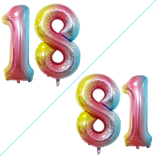 Miniatura 244 de Goer, conjunto de globos de papel aluminio para decoraciones de cumpleaños, globos de las letras de feliz cumpleaños y de números Oro