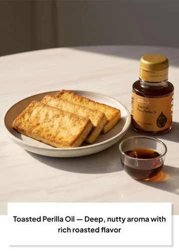 Miniatura 5 de Juego de Aceite de Perilla Coreano K FOOD en Mini (2 × 50 ml / 1.69 fl oz), Aceites de Perilla Prensados en Frío Crudos y con Sabor a Frutas Secas