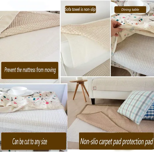 Miniatura 4 de Almohadilla antideslizante para suelos de madera dura, almohadillas para suelos de azulejos, tapete antideslizante para debajo de la alfombra