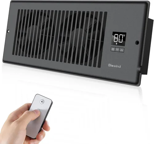 Miniatura 11 de BIOWIND Ventilador silencioso de refuerzo de registro se adapta a agujeros de registro de 4" x 10", ventilador de salida de aire acondicionado de 10