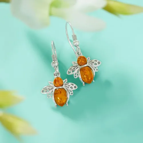 Miniatura 4 de Ross-Simons Bumblebee Earrings in Sterling Silver