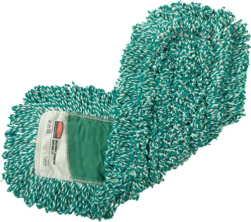 Miniatura 2 de Rubbermaid Commercial FGJ85900GR00 mopa para limpiar polvareda de mezcla de microfibra, con terminación remallada, 72 pulgadas, color verde., 24