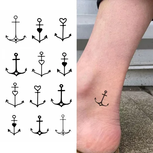 2 hojas de tatuajes temporales pequeños pequeños para mujeres y hombres, manos, cuello, muñeca y cara, lindas calcomanías de tatuaje de dibujos