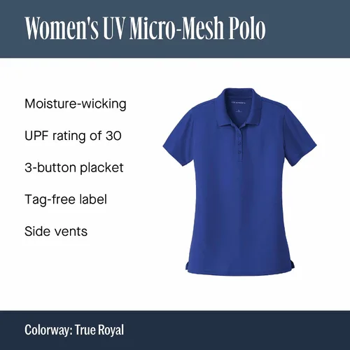 Miniatura 5 de Port Authority Polo de micromalla UV Dry Zone para mujer