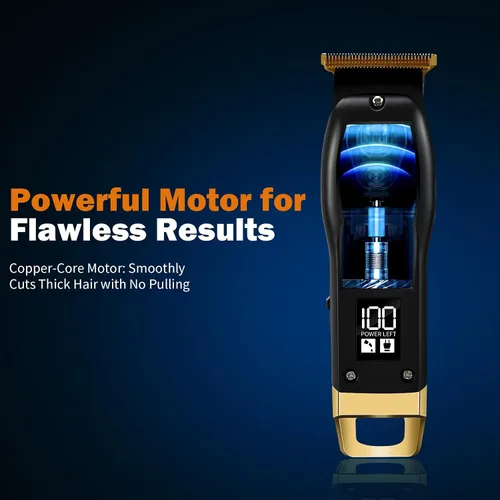 Miniatura 11 de Recortador de Barba Elehomyou para Hombres - Recortadores de Pelo y Navaja Recargables para Hombres, Cortapelos Inalámbrico para Rostro, Cuello