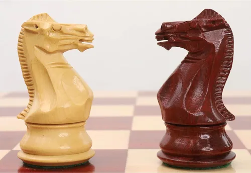 Miniatura 6 de Royal Chess Mall - Juego de piezas de ajedrez profesional Staunton de 3.9" - Madera de Budrose ponderada