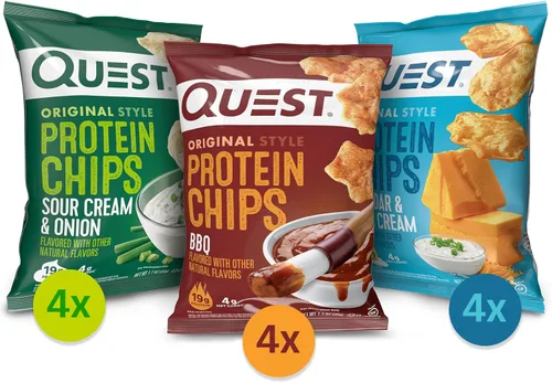 Miniatura 2 de Quest Nutrition Chips de proteína, barbacoa, 0.78 oz de proteína, 0.11 oz de carbohidratos netos, 130 cals, bolsa de 1.1 onzas, 1 unidad, alto