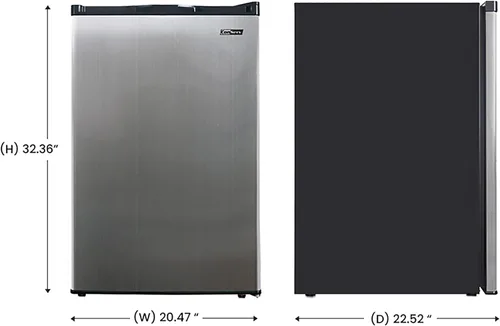 Miniatura 4 de EQUATOR ADVANCED Appliances Conserv 3 pies cúbicos Midi congelador vertical, inoxidable