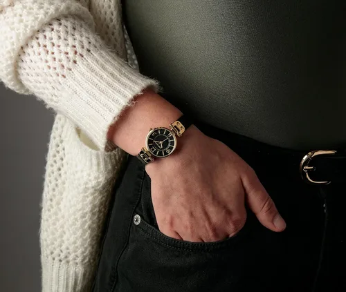 Miniatura 6 de Anne Klein Reloj con correa de cuero para mujer