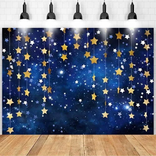 Miniatura 9 de Twinkle Twinkle Littler - Telones de fondo de estrellas pequeñas con purpurina dorada y estrellas pequeñas, fondo de fotografía de estrellas