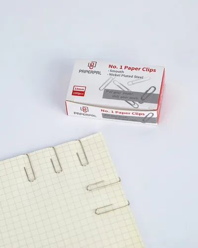 Miniatura 5 de PAPERPAL Clips de papel para oficina, escuela y uso personal, clip liso #1 (1-2/7 pulgadas), 600 clips de papel medianos (6 cajas de 100 cada uno)
