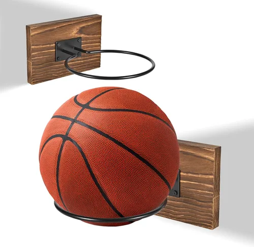 Aros de baloncesto montados en la pared, hechos de madera maciza y metal, se pueden instalar fácilmente, adecuados para baloncesto, fútbol,