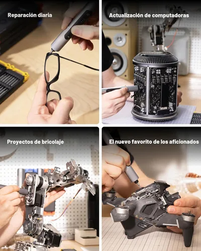 Miniatura 2 de HOTO SNAPBLOQ - Kit de herramientas maestro 3 en 1 para bricolaje y reparación, motor sin escobillas, sistema de fijación magnética, 114 accesorios