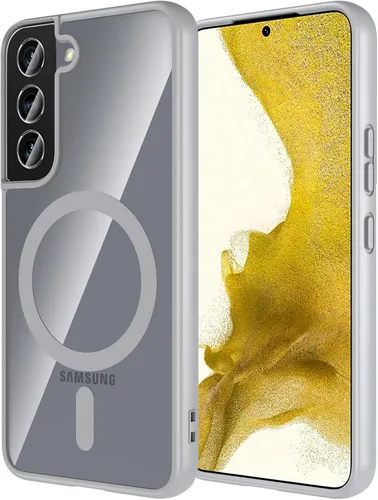 Miniatura 18 de Hensinple Funda Magnética para Samsung Galaxy S22, Funda para Teléfono Galaxy S22 [Compatible con MagSafe], Cubierta Magnética Transparente