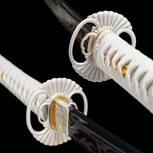 Miniatura 6 de Kamaiwo-1045/1060 hechas a mano forjadas a mano, auténticas, las espadas samuráis katana japonesas son un regalo único para hombres. El acero