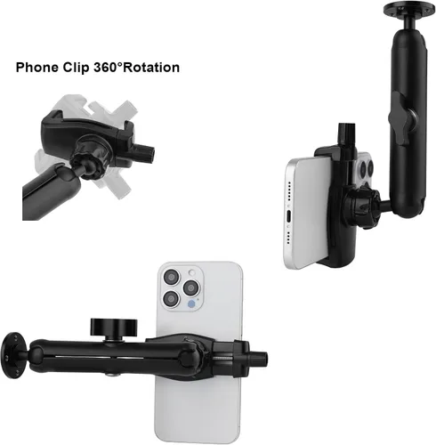 Miniatura 6 de Mippko Soporte de pared para camión, coche, barco, pared, escritorio, compatible con iPhone/Nexus/HTC/LG/Huawei/teléfonos inteligentes, ajuste