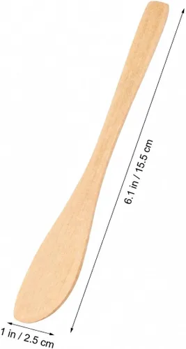 Miniatura 8 de Gadpiparty 20 esparcidores, cuchillo de mantequilla, cuchara de relleno de bola de masa de madera, cuchara multiusos para relleno de Wonton, queso