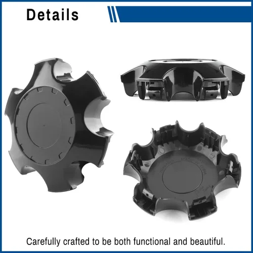 Miniatura 5 de para Tacoma TRD Tapones centrales para llanta PT280-35170 Compatible con 16'' de 8 radios, 4 piezas, negro