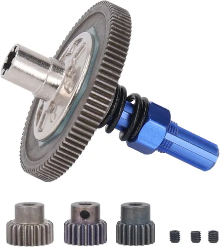 Juego de engranajes de coche a control remoto, 91T Big Gear con 17T, 19T, 21T Pinion, compatible con Arrma Senton 1/10, para granito, para Big Rock,