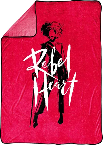 Miniatura 2 de Jay Franco Disney Cruella - Manta de corazón rebelde, mide 62 x 90 pulgadas, ropa de cama para niños, forro polar súper suave resistente a la Rojo