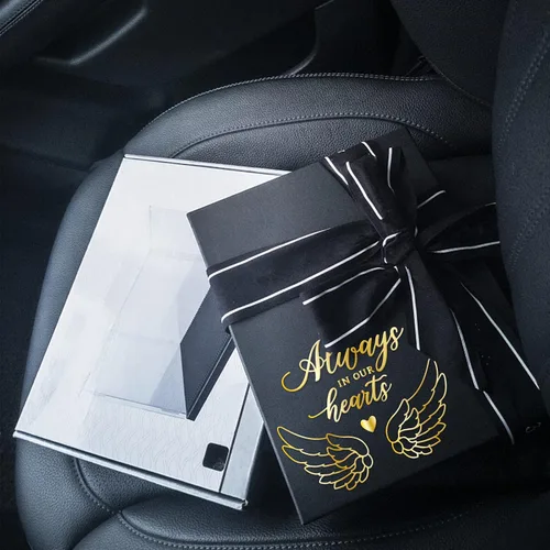 Miniatura 5 de BENECREAT 18 unidades de placa de papel de aluminio caliente con alas de ángel, sonreír/abrazos, troqueles de metal de acero al carbono para hacer