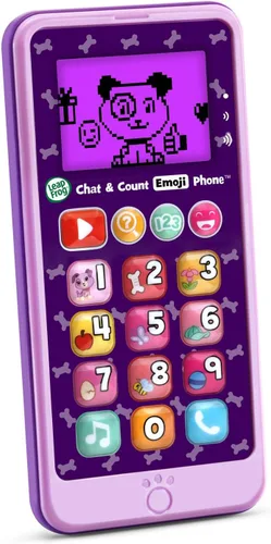 Miniatura 3 de LeapFrog Chat and Count Emoji - Teléfono, blanco, gran regalo para niños y niñas, Púrpura Morado