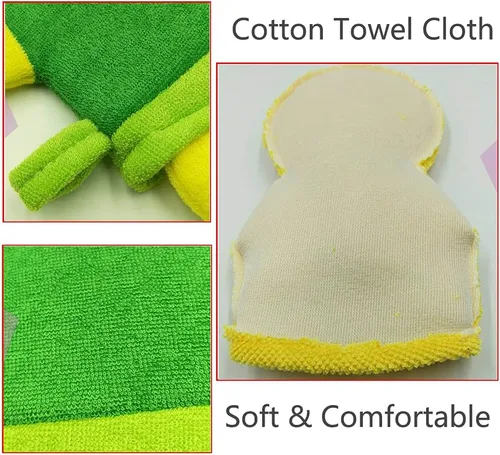 Miniatura 6 de Esponja de baño lindo animal ducha guante de baño lufa suave lavado esponja exfoliante corporal (3 piezas)