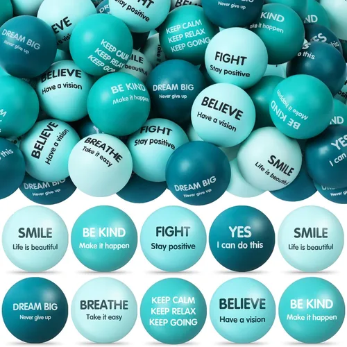 Miniatura 9 de Liliful 48 bolas motivacionales para el estrés, bolas inspiradoras a granel para adultos, alivio de la ansiedad, juguetes para la ansiedad, regalos