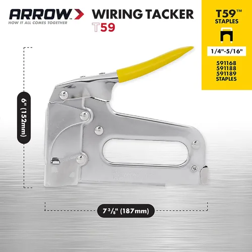 Miniatura 3 de Arrow Fastener T59, grapadora de cableado