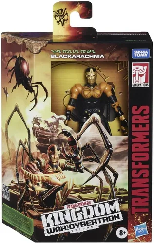 Miniatura 3 de Transformers Toys Generations War for Cybertron: Kingdom Deluxe WFC-K5 Blackarachnia Figura de acción – Niños a partir de 8 años, 5.5 pulgadas