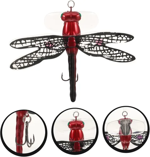 Miniatura 3 de VANZACK 3 unids Señuelo Libélula Pesca Anzuelos de Pesca Equipo Equipo de Pesca Bass Equipo de Pesca Bass Señuelos de Pesca Agua Salada Señuelos