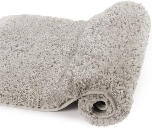 Miniatura 40 de Walensee Alfombra de baño antideslizante (16 x 24 pulgadas, color rubor) absorbente de agua, microfibra suave, lavable a máquina, alfombra de baño