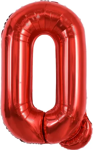 Miniatura 18 de TONIFUL Globos de Letras Rojas Brillantes Grandes de 40 Pulgadas A-Z, Globos Gigantes Jumbo de Helio de Papel de Aluminio Mylar Letra K Grande