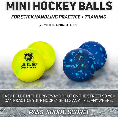 Miniatura 2 de Franklin Sports - Pelotas de hockey callejero NHL - Sin rebote para uso en exteriores y en patines - Tamaño oficial para hockey callejero juvenil