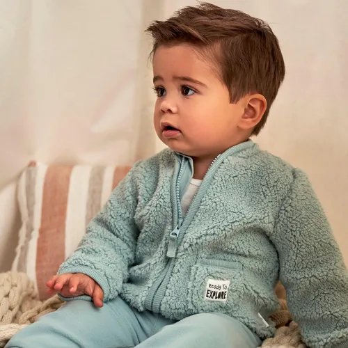 Miniatura 5 de Gerber Baby Boys Toddler Sherpa Jacket & Jogger Pant Set