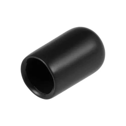 Miniatura 7 de uxcell 80 tapas de goma de 0.551 in de vinilo de identificación redonda tapa tapa de rosca de tornillo protectores negro