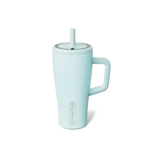 BrüMate Era Vaso Térmico de 20 oz con Asa y Pajilla | Vaso Térmico Aislante 100% A Prueba de Fugas con Tapa y Pajilla | Hecho de Acero Inoxidable |