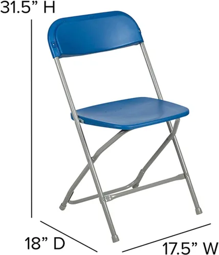 Miniatura 3 de Flash Furniture Hercules Series - Sillas plegables de plástico para fiestas y bodas, asientos apilables para eventos comerciales, juego de 10