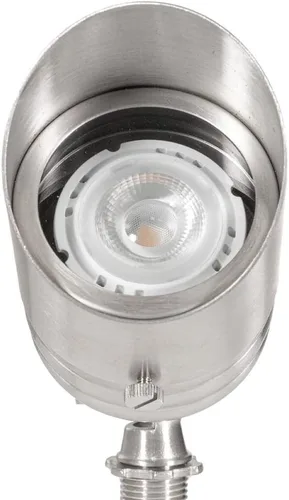 Miniatura 3 de VOLT Pack de 20 focos LED Fat Boy de acero inoxidable de 12 V para iluminación de paisaje de bajo voltaje para patio, césped, jardín, árboles y casa