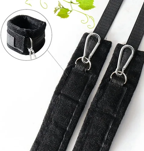 Miniatura 2 de Esparcidores de restricción de bondage, barra de piernas y manos, juego de bondage sexual para muslo, correas de muñeca y tobillo, esposas