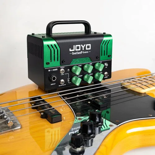 Miniatura 2 de JOYO - Preamplificador de tubo híbrido de cabeza de amplificador de graves de 50 W con 12AX7, compresor, ecualizador de 3 bandas, bucle FX